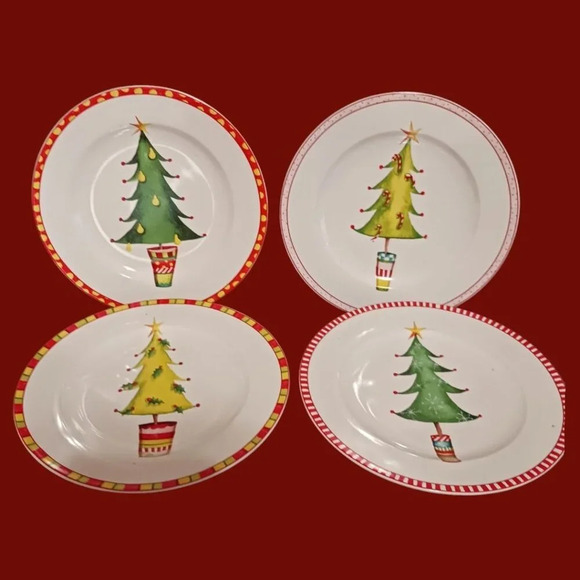 Oneida Jubilee set of 6 Stoneware Salad/Dessert Plates & Mugs - Picture 1 of 7